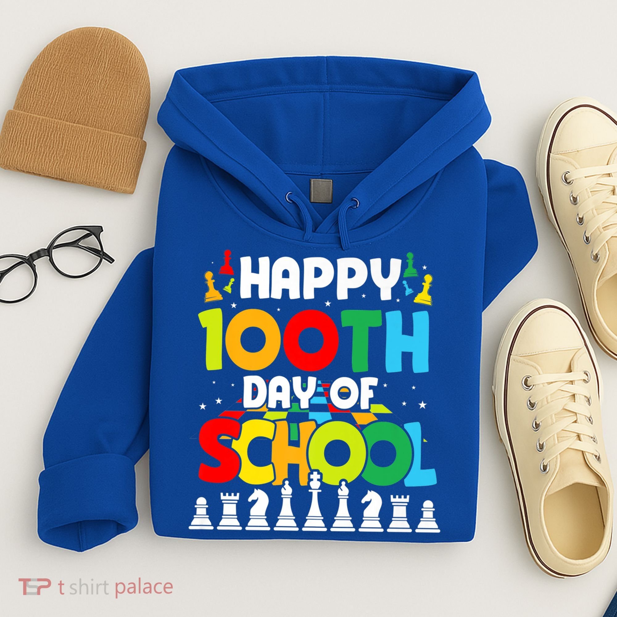 Chess Stuff Chess Club Chess Merch 100th Day Of School Chess Gift Hoodie