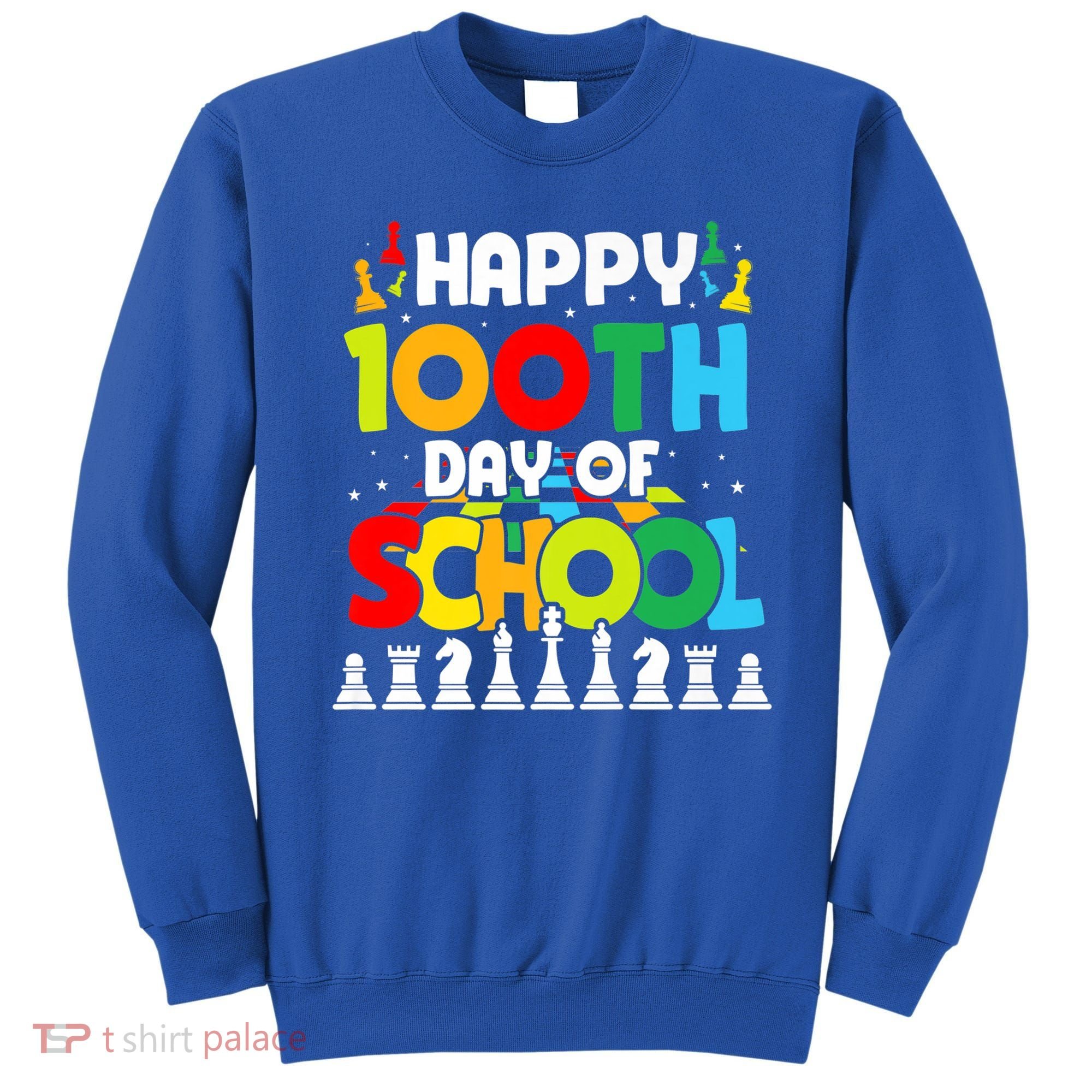 Chess Stuff Chess Club Chess Merch 100th Day Of School Chess Gift Sweatshirt