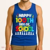Chess Stuff Chess Club Chess Merch 100th Day Of School Chess Gift Tank Top thumb 3