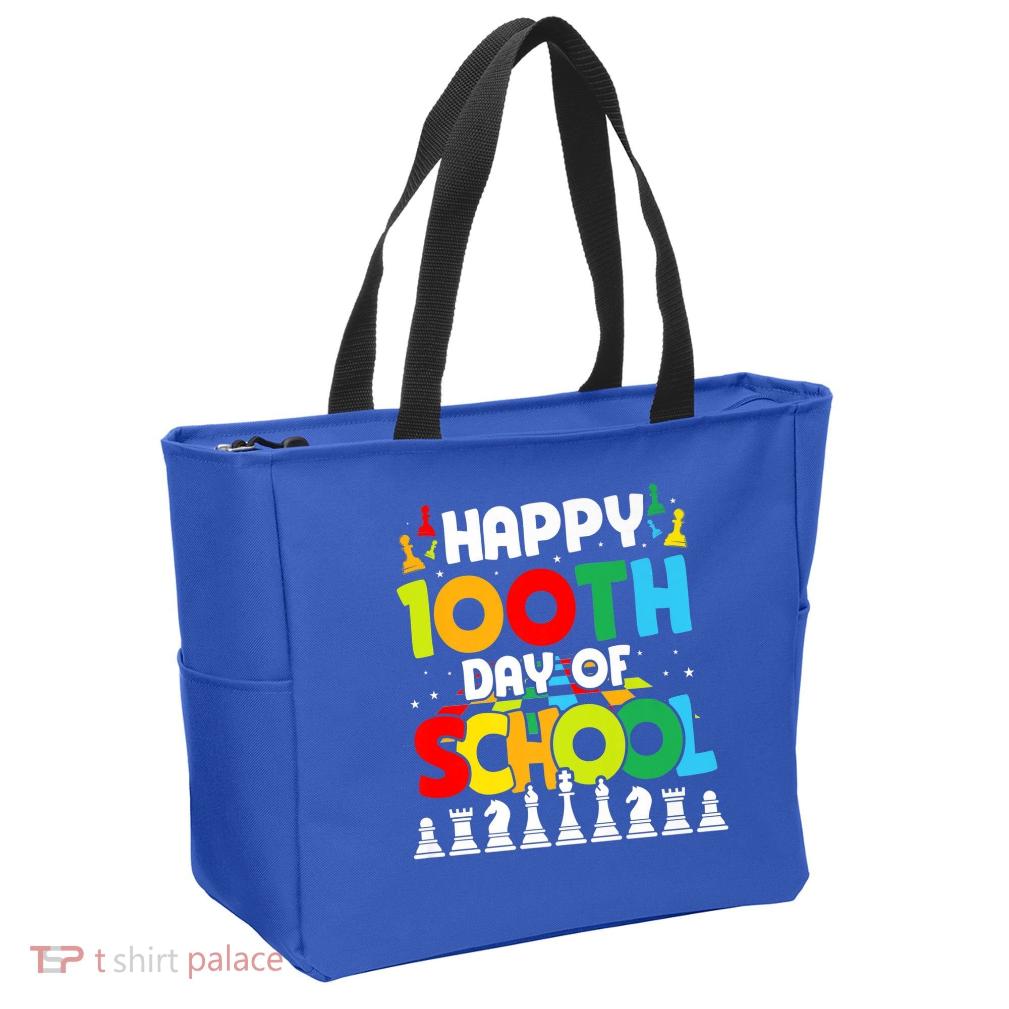 Chess Stuff Chess Club Chess Merch 100th Day Of School Chess Gift Tote Bag