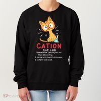 Cation Science Cat Funny Chemistry Chemist Science Teacher Women's Sweatshirt thumb 0