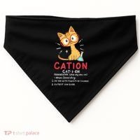 Cation Science Cat Funny Chemistry Chemist Science Teacher USA-Made Doggie Bandana thumb 0