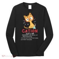 Cation Science Cat Funny Chemistry Chemist Science Teacher Long Sleeve Shirt thumb 0