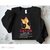 Cation Science Cat Funny Chemistry Chemist Science Teacher Sweatshirt thumb 2