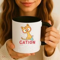Cation Science Cat Funny Chemistry Chemist Science Teacher Coffee Mug thumb 3