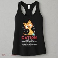 Cation Science Cat Funny Chemistry Chemist Science Teacher Women's Tank Top thumb 3