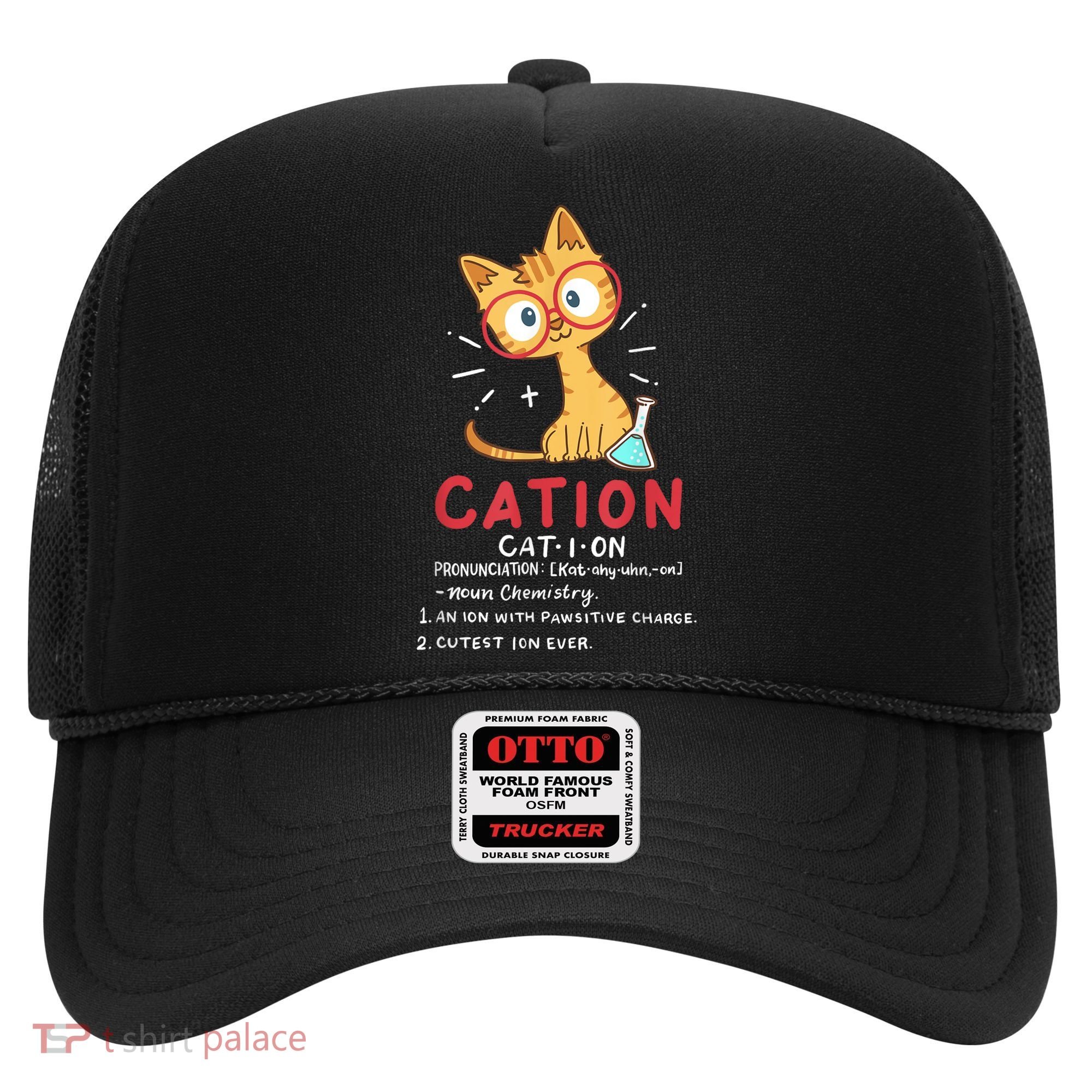Cation Science Cat Funny Chemistry Chemist Science Teacher Hat