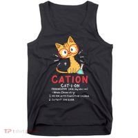 Cation Science Cat Funny Chemistry Chemist Science Teacher Tank Top thumb 0