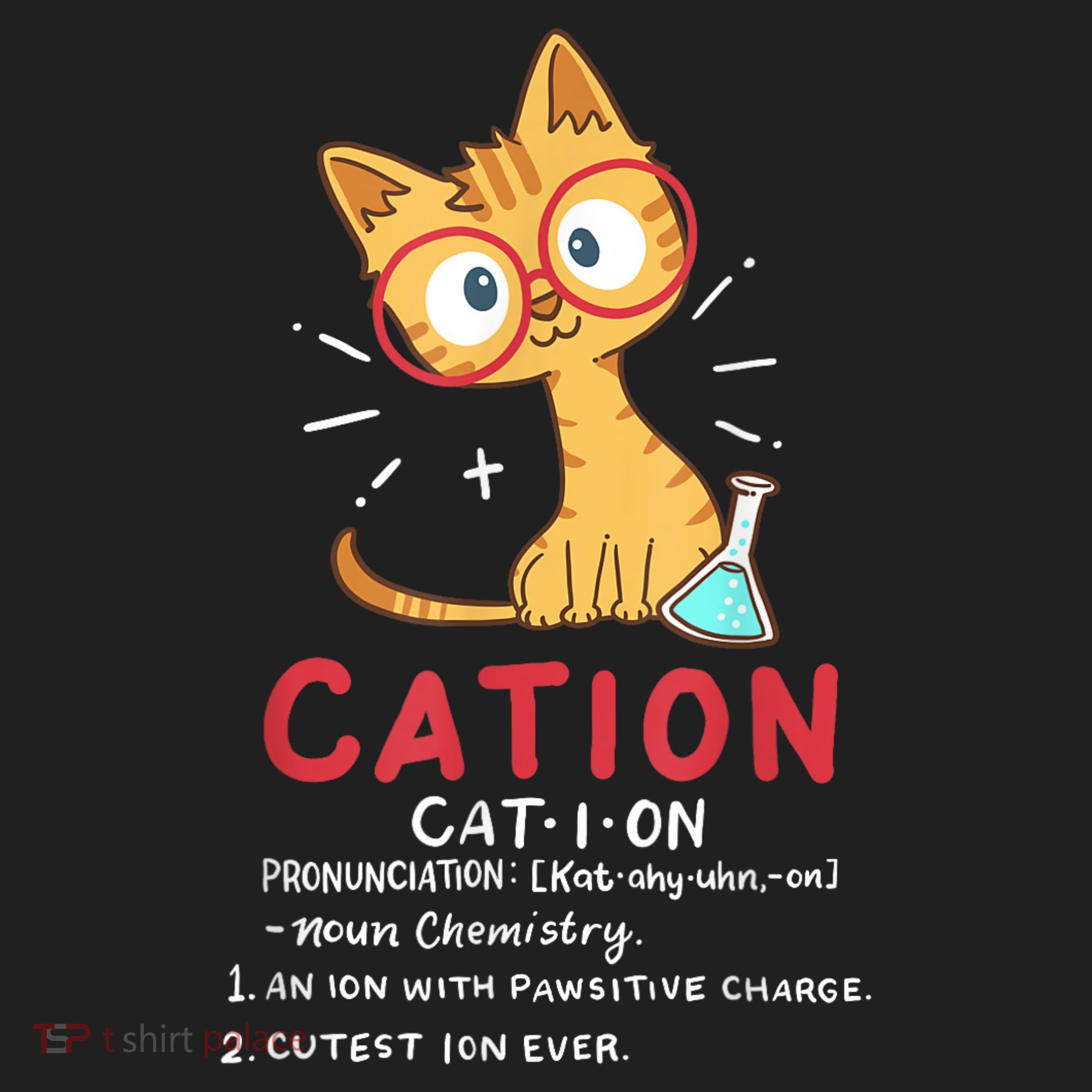 Cation Science Cat Funny Chemistry Chemist Science Teacher Golf Towel
