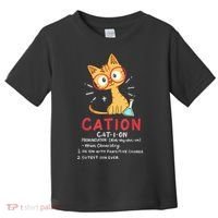 Cation Science Cat Funny Chemistry Chemist Science Teacher Toddler T-Shirt thumb 0