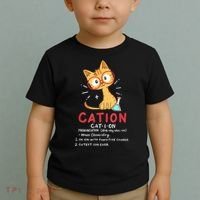 Cation Science Cat Funny Chemistry Chemist Science Teacher Toddler T-Shirt thumb 2