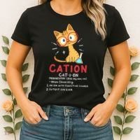 Cation Science Cat Funny Chemistry Chemist Science Teacher Women's T-Shirt thumb 2