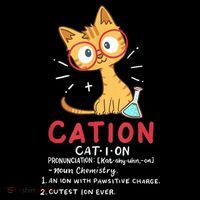 Cation Science Cat Funny Chemistry Chemist Science Teacher Women's T-Shirt thumb 6