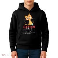 Cation Science Cat Funny Chemistry Chemist Science Teacher Kids Hoodie thumb 4
