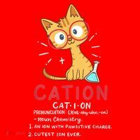 Cation Science Cat Funny Chemistry Chemist Science Teacher Santa Hat thumb 1