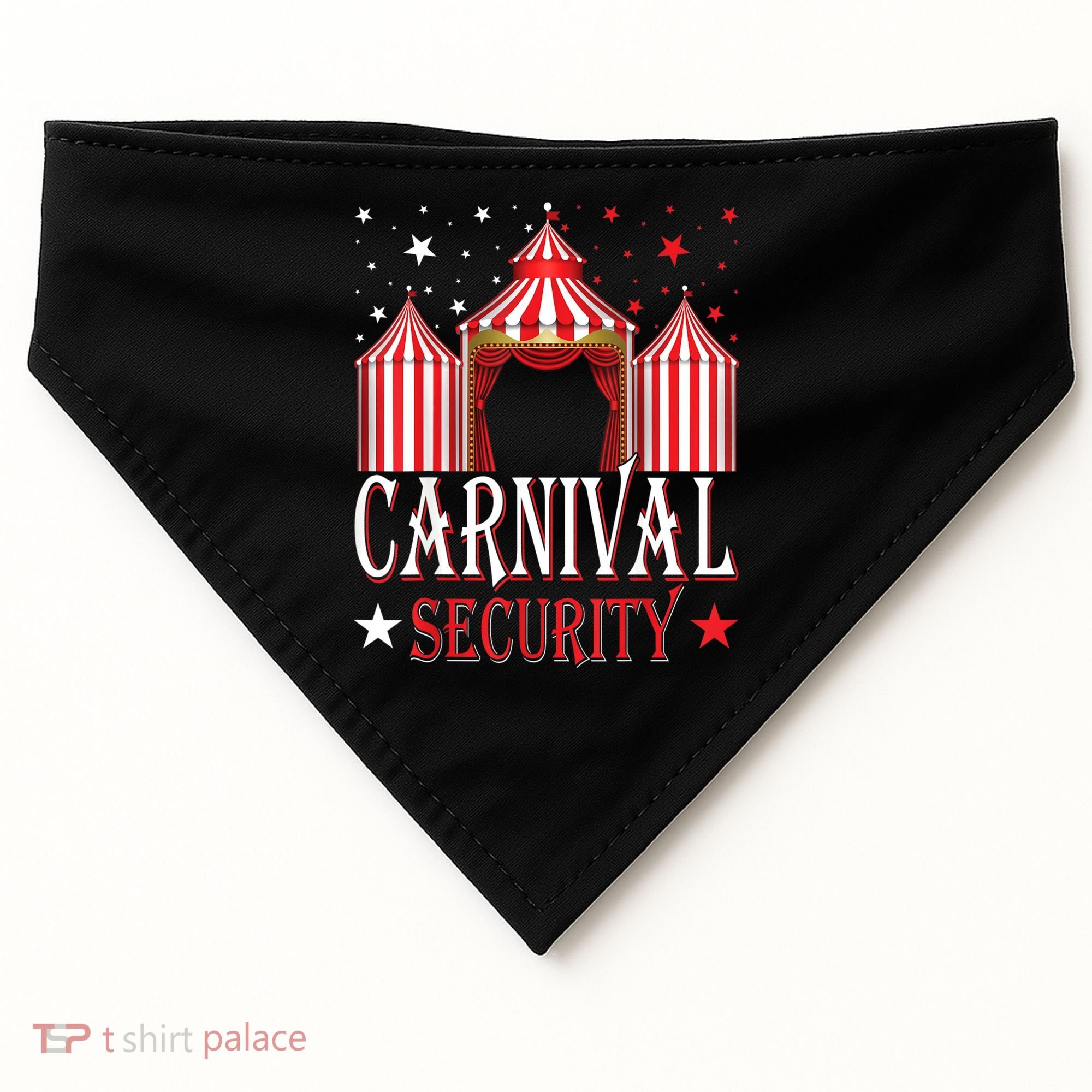 Carnival Security Circus Theme Amusement Park Carnival Party USA-Made Doggie Bandana