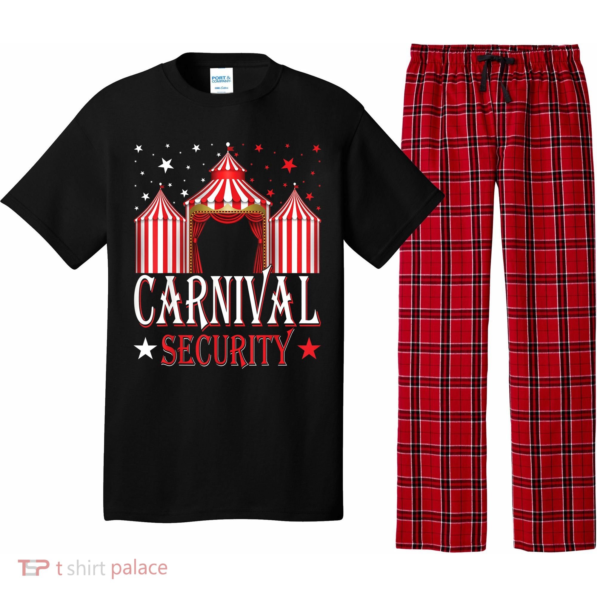 Carnival Security Circus Theme Amusement Park Carnival Party Pajama Set