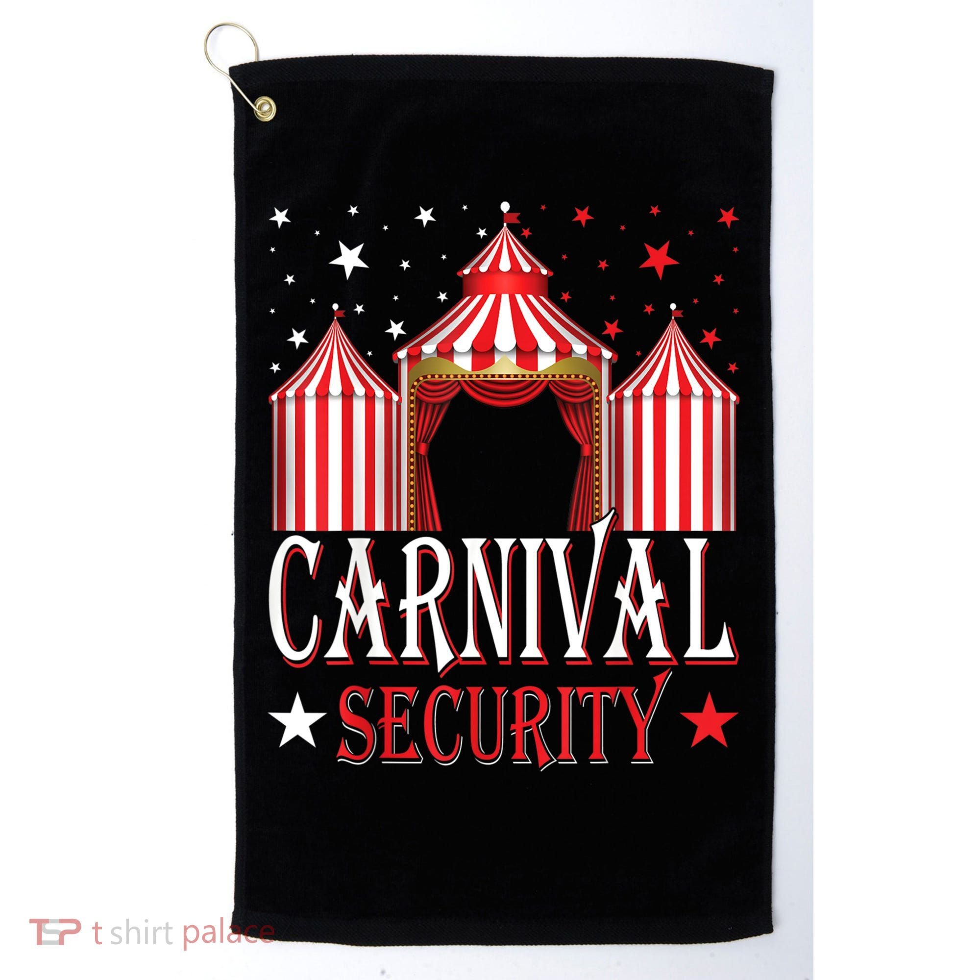 Carnival Security Circus Theme Amusement Park Carnival Party Golf Towel