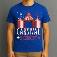 Carnival Security Circus Theme Amusement Park Carnival Party T-Shirt thumb 3