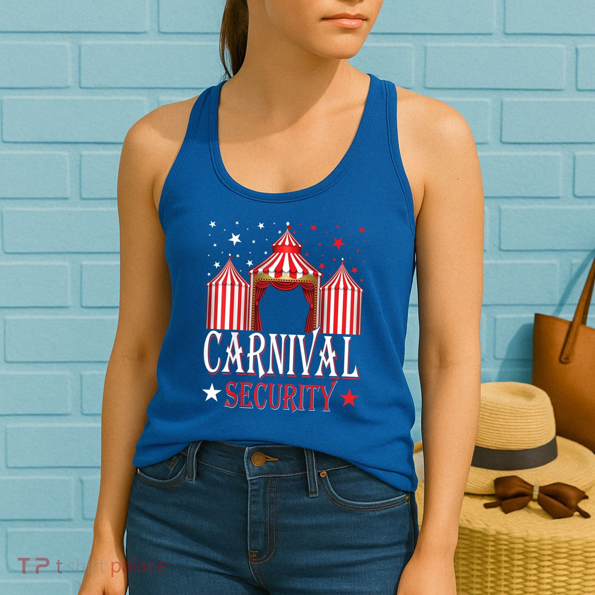Carnival Security Circus Theme Amusement Park Carnival Party Women's Tank Top