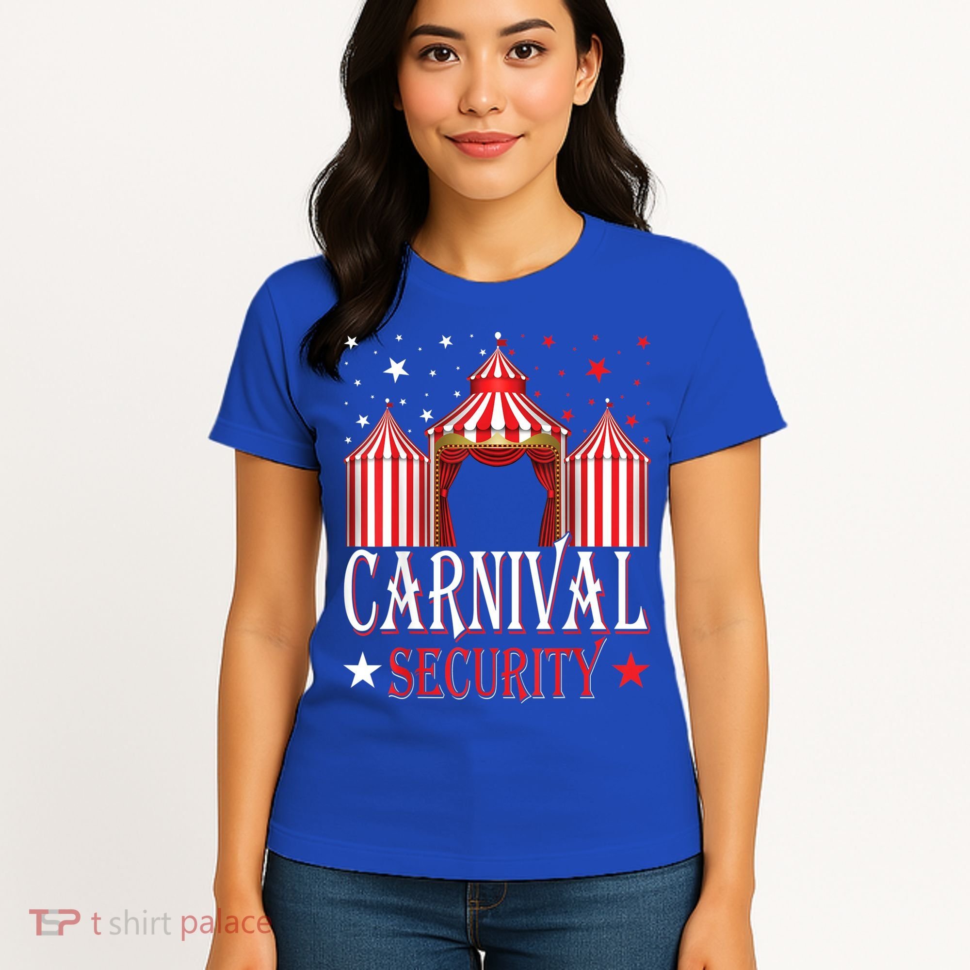 Carnival Security Circus Theme Amusement Park Carnival Party Women's T-Shirt