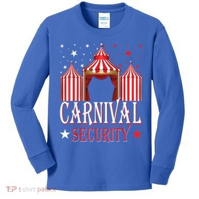 Carnival Security Circus Theme Amusement Park Carnival Party Kids Long Sleeve Shirt