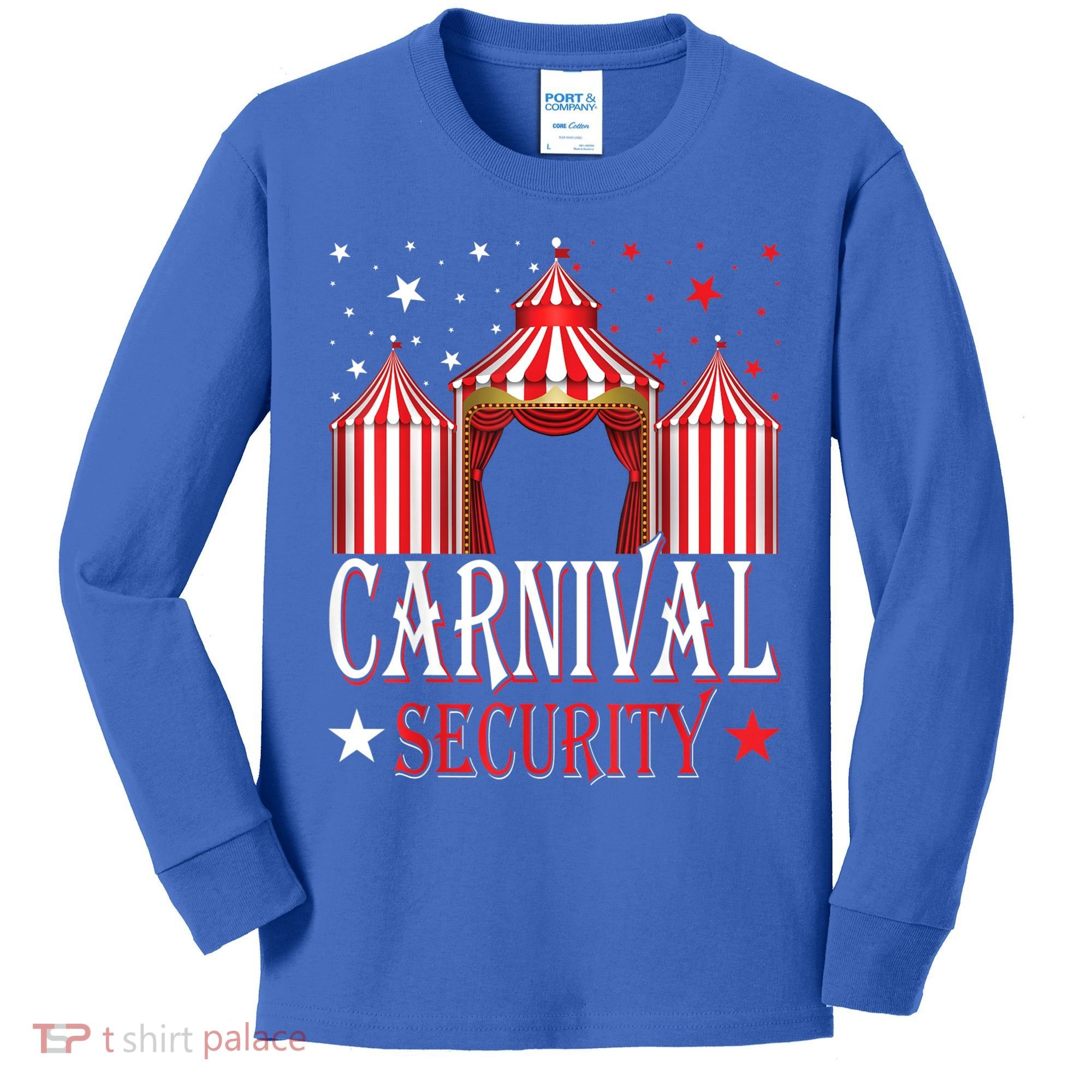 Carnival Security Circus Theme Amusement Park Carnival Party Kids Long Sleeve Shirt