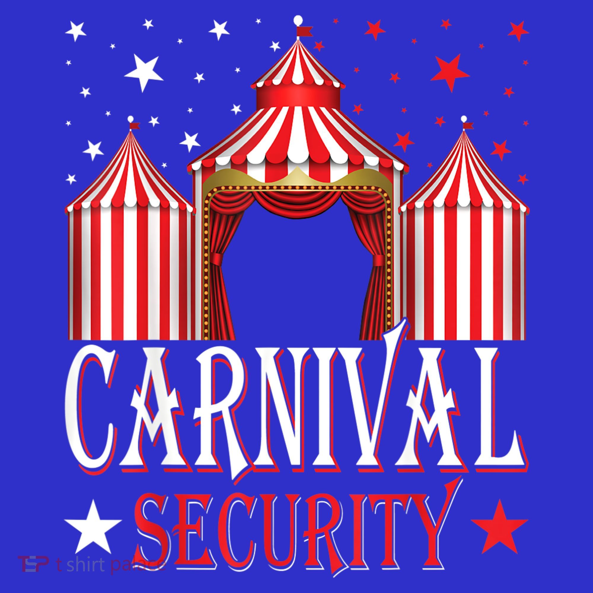 Carnival Security Circus Theme Amusement Park Carnival Party Kids T-Shirt
