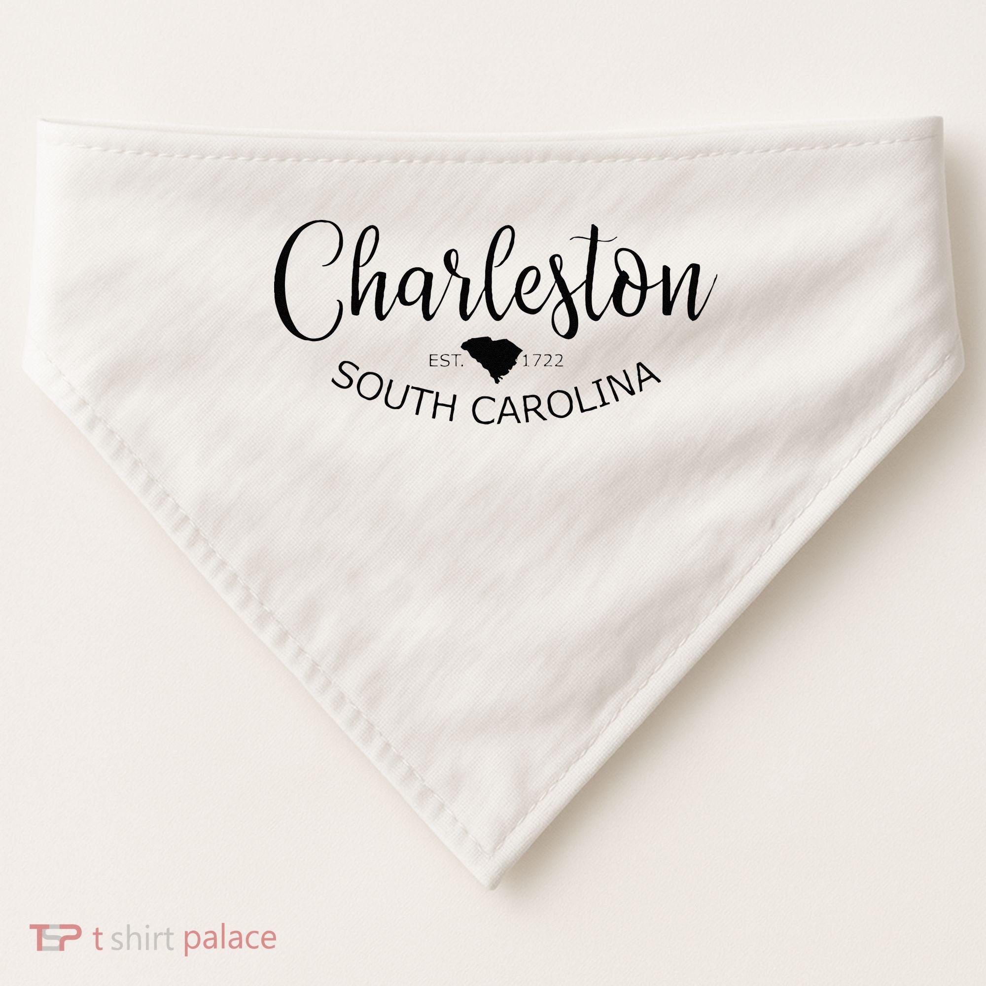 Charleston South Carolina Apparel Charleston SC US City USA-Made Doggie Bandana