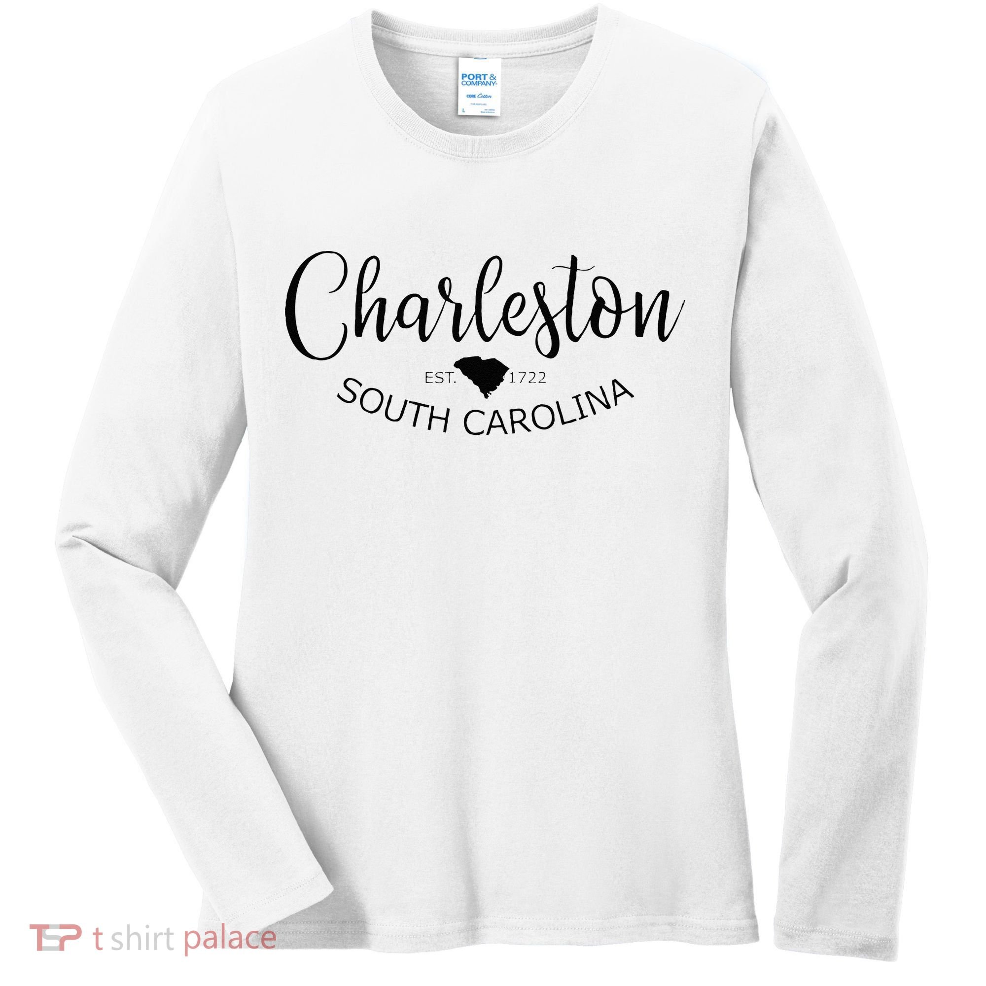 Charleston South Carolina Apparel Charleston SC US City Women's Long Sleeve Shirt