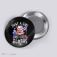 Cute Sloth Button thumb 0