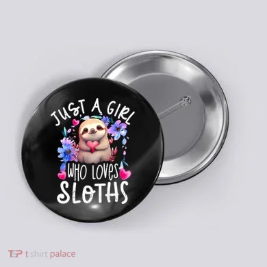 Cute Sloth Button