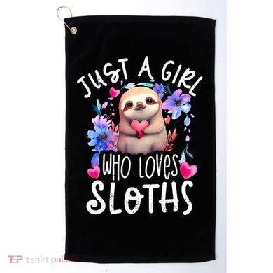 Cute Sloth Golf Towel