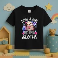 Cute Sloth Toddler T-Shirt thumb 3