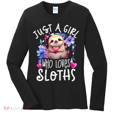 Cute Sloth Women's Long Sleeve Shirt