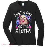 Cute Sloth Women's Long Sleeve Shirt thumb 0