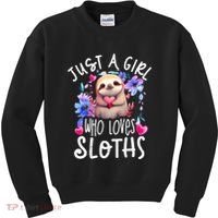 Cute Sloth Kids Sweatshirt thumb 0