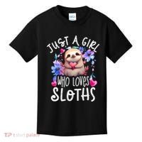 Cute Sloth Kids T-Shirt thumb 0