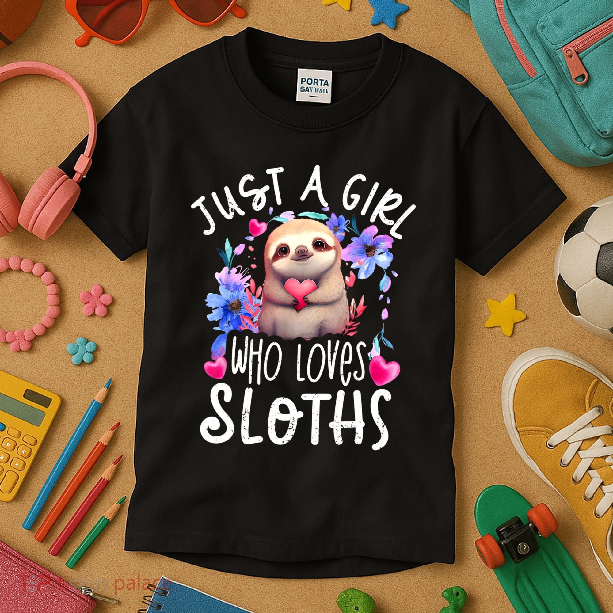 Cute Sloth Kids T-Shirt
