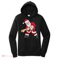 Christmas Santa Claus With Baseball Bat Baseball Women's Hoodie thumb 0