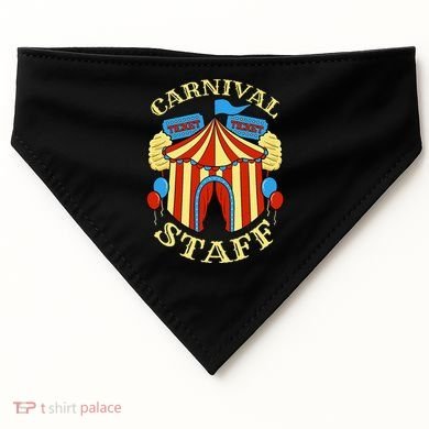 Carnival Staff Circus Event Security Ringmaster Lover Gift USA-Made Doggie Bandana