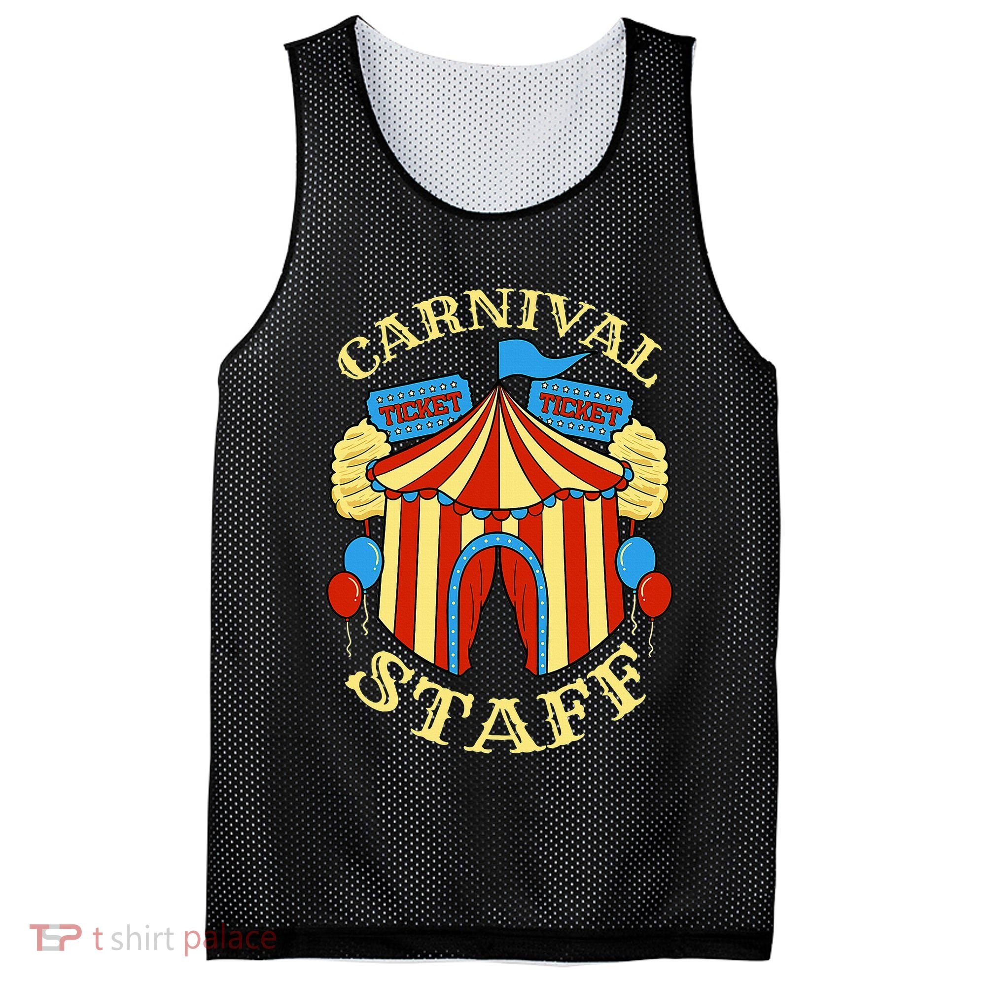 Carnival Staff Circus Event Security Ringmaster Lover Gift Mesh Reversible Basketball Jersey Tank