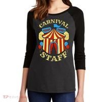 Carnival Staff Circus Event Security Ringmaster Lover Gift Women's Tri-Blend 3/4-Sleeve Raglan Shirt thumb 2
