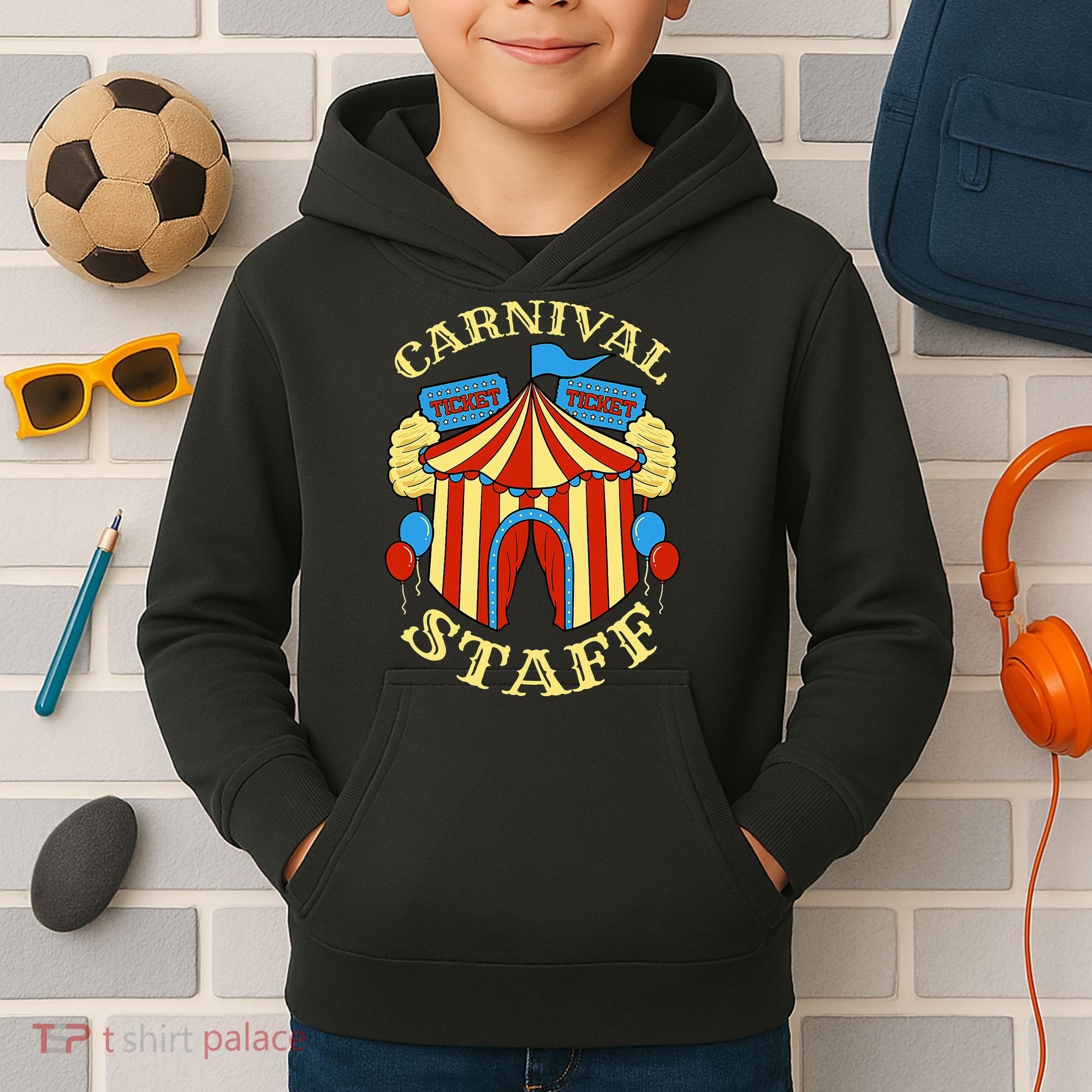 Carnival Staff Circus Event Security Ringmaster Lover Gift Kids Hoodie