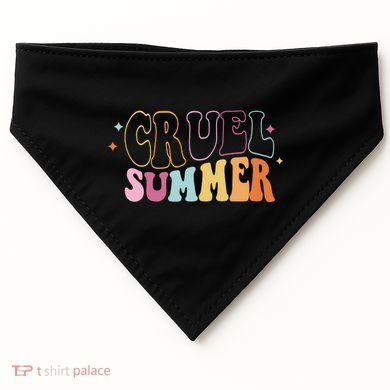 Cruel Summer Colorful Groovy USA-Made Doggie Bandana