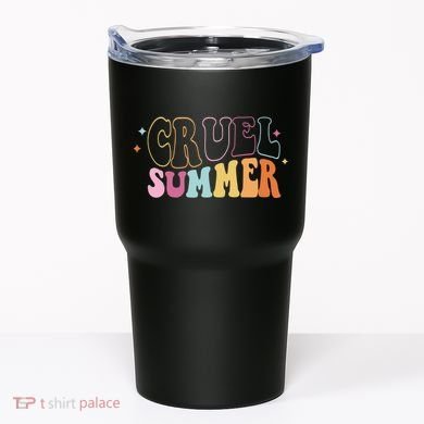 Cruel Summer Colorful Groovy Tumbler