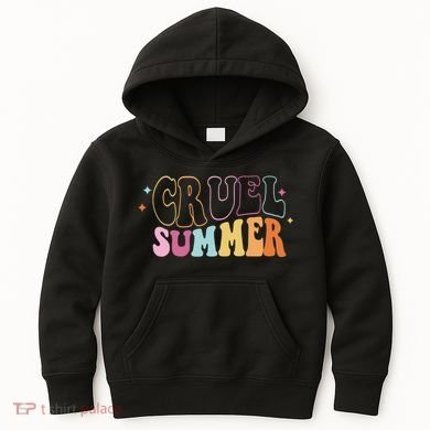 Cruel Summer Colorful Groovy Kids Hoodie