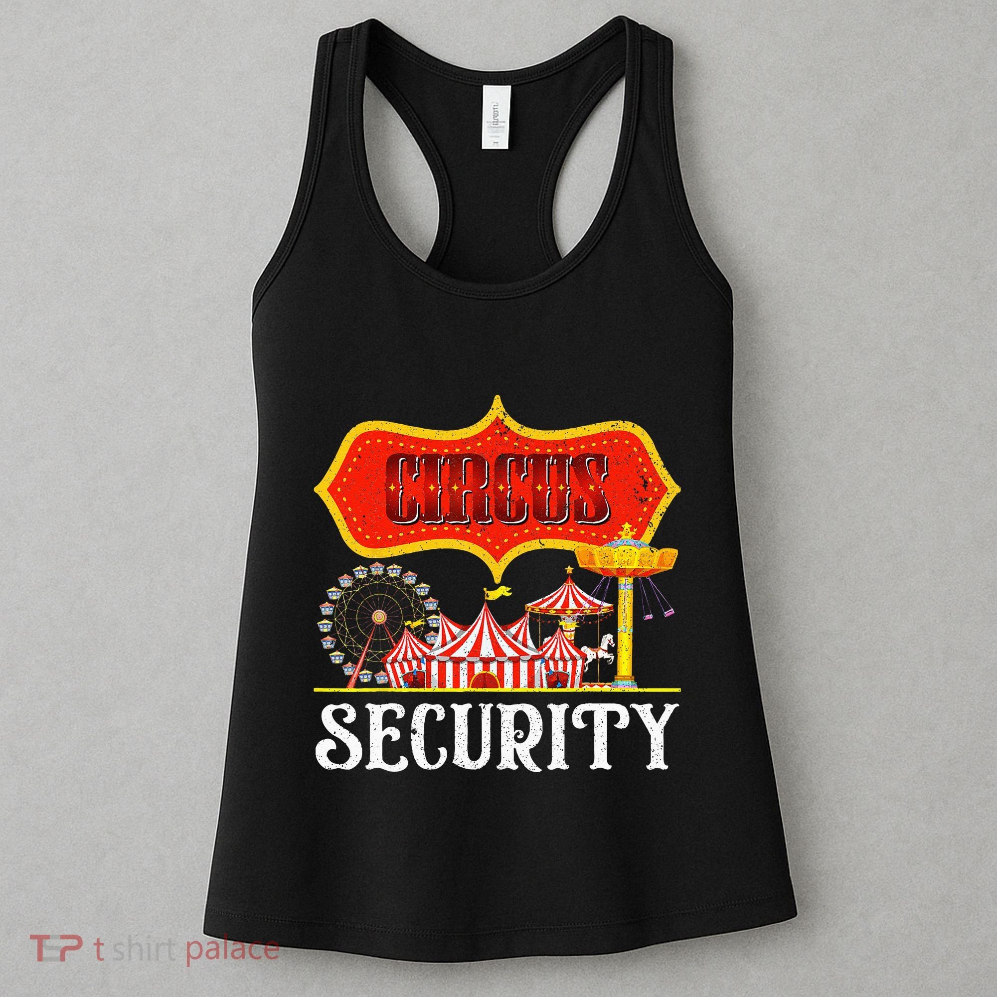 Circus Security Carnival Costume Carny Event Staff Circus Women's Tank Top