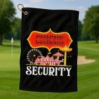 Circus Security Carnival Costume Carny Event Staff Circus Golf Towel thumb 1