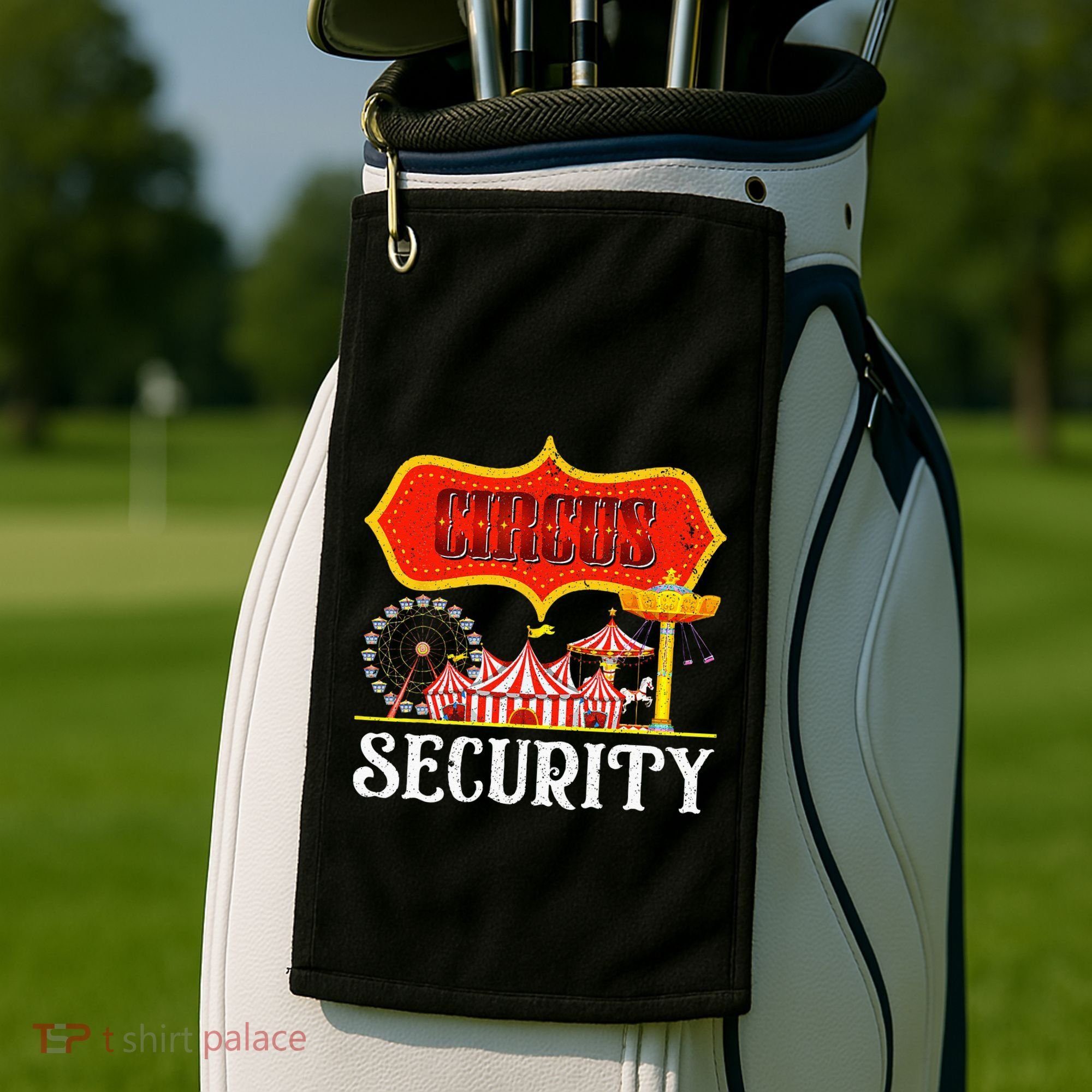 Circus Security Carnival Costume Carny Event Staff Circus Golf Towel